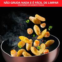 Frigideira Wok Day By Day Bronze Sem Tampa 28cm Tefal - 2