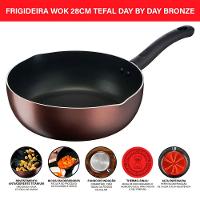 Frigideira Wok Day By Day Bronze Sem Tampa 28cm Tefal