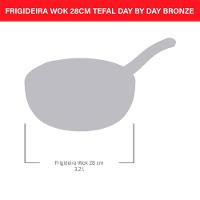 Frigideira Wok Day By Day Bronze Sem Tampa 28cm Tefal - 5