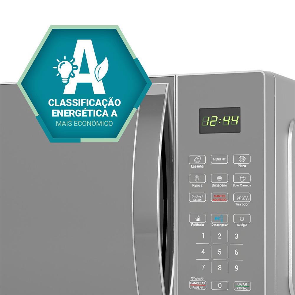 Microondas Philco 28L PMO30S Espelhado 1100w com Função Tira Odor e 6 Receitas Pré Programadas - 8