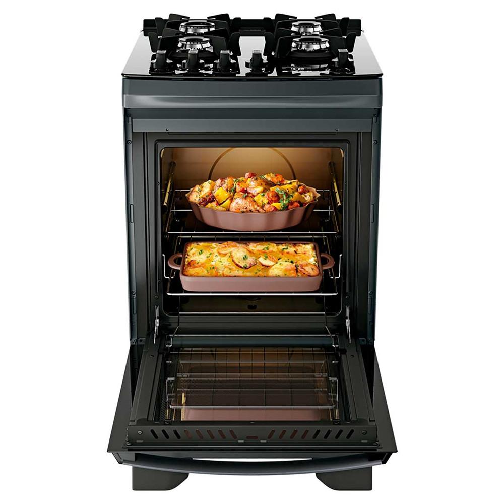 Fogão 4 Bocas Dako Supreme Timer Glass com Mesa de Vidro e Painel Touch - 3