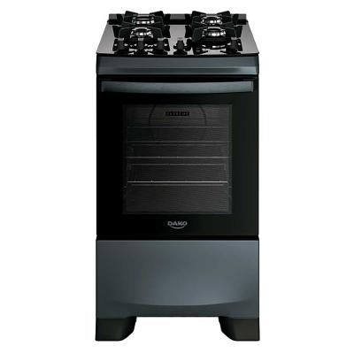 Fogão 4 Bocas Dako Supreme Timer Glass com Mesa de Vidro e Painel Touch