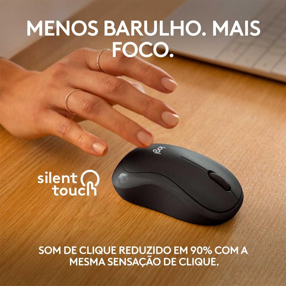 Mouse Sem Fio M240 Bluetooth Silencioso Ambidestro Logitech - 3