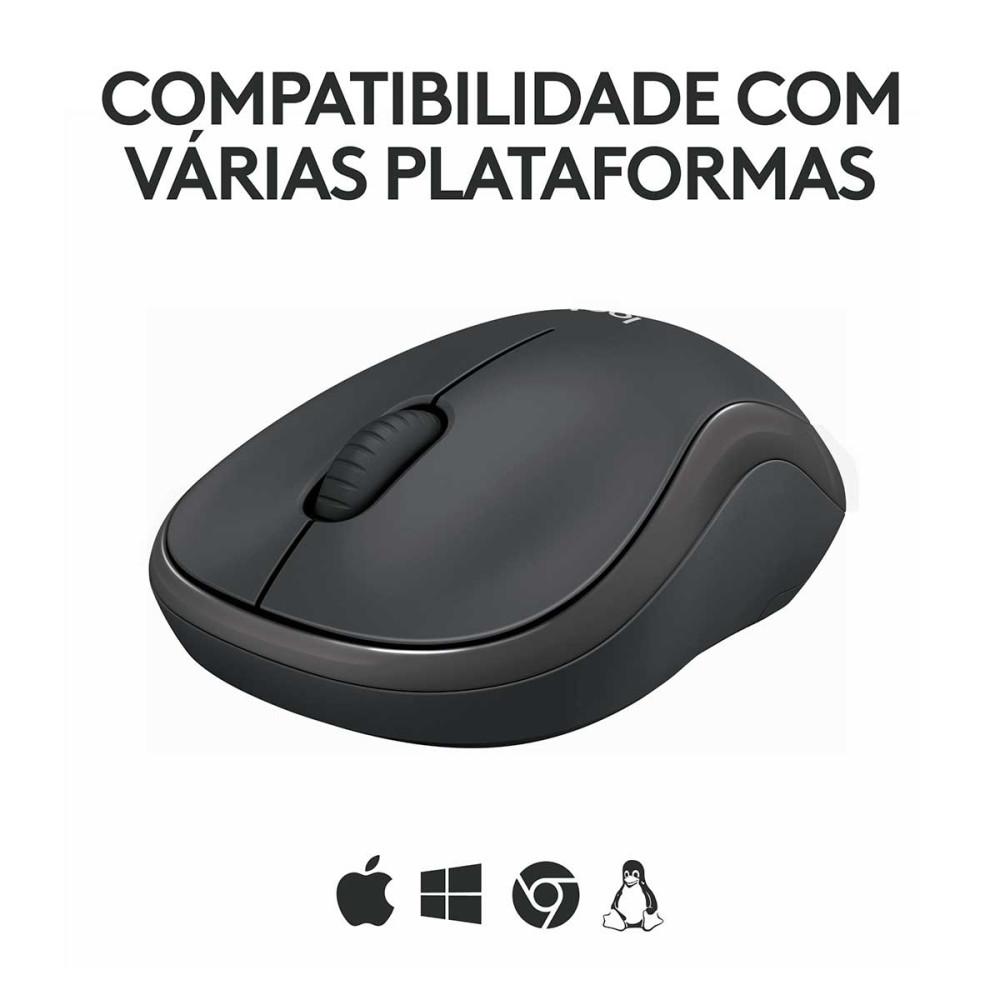 Mouse Sem Fio M240 Bluetooth Silencioso Ambidestro Logitech - 6