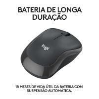 Mouse Sem Fio M240 Bluetooth Silencioso Ambidestro Logitech