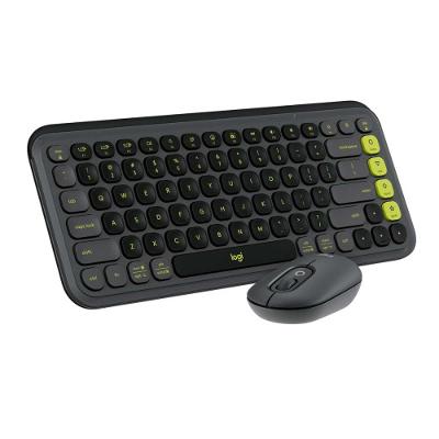 Teclado e Mouse Pop Icon Sem Fio Silencioso Easy-Switch Logitech