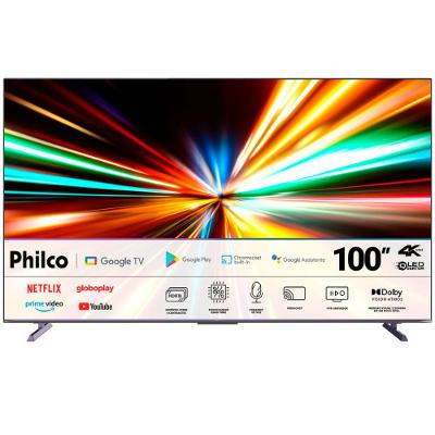 Smart TV 100 QLED 4K UHD P100SGB 144Hz Dolby Vision Atmos Som 2.1.2 60W RMS Philco