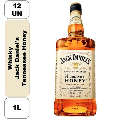 Whisky Tennessee Honey 1L 12 Unidades Jack Daniels