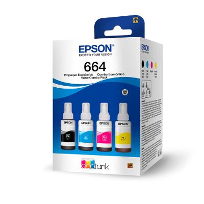 Kit com 4 Garrafas de Tinta Epson T544520-4P