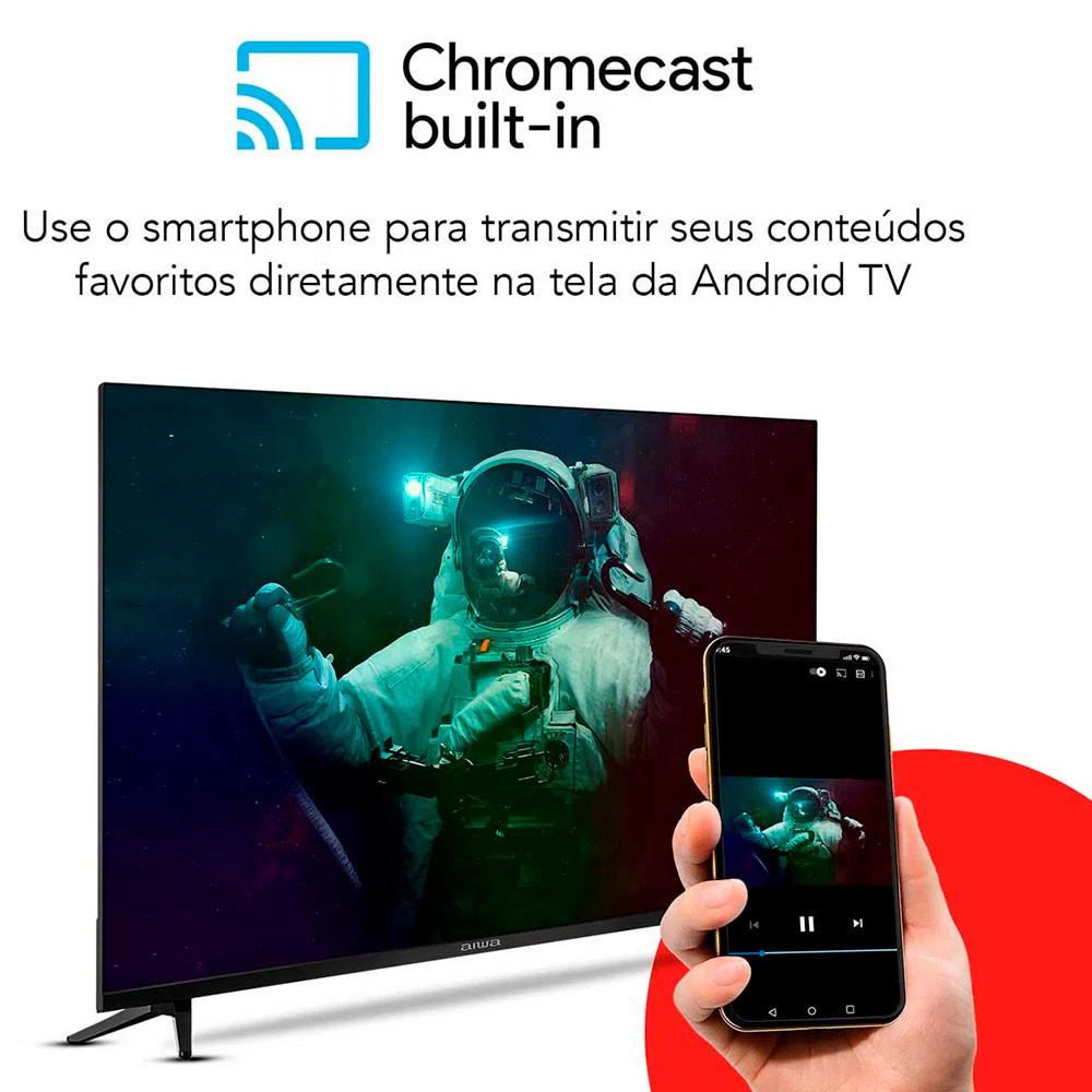 Smart TV D-LED 43 Pol AIWA Full HD Android Borda Ultrafina - 4