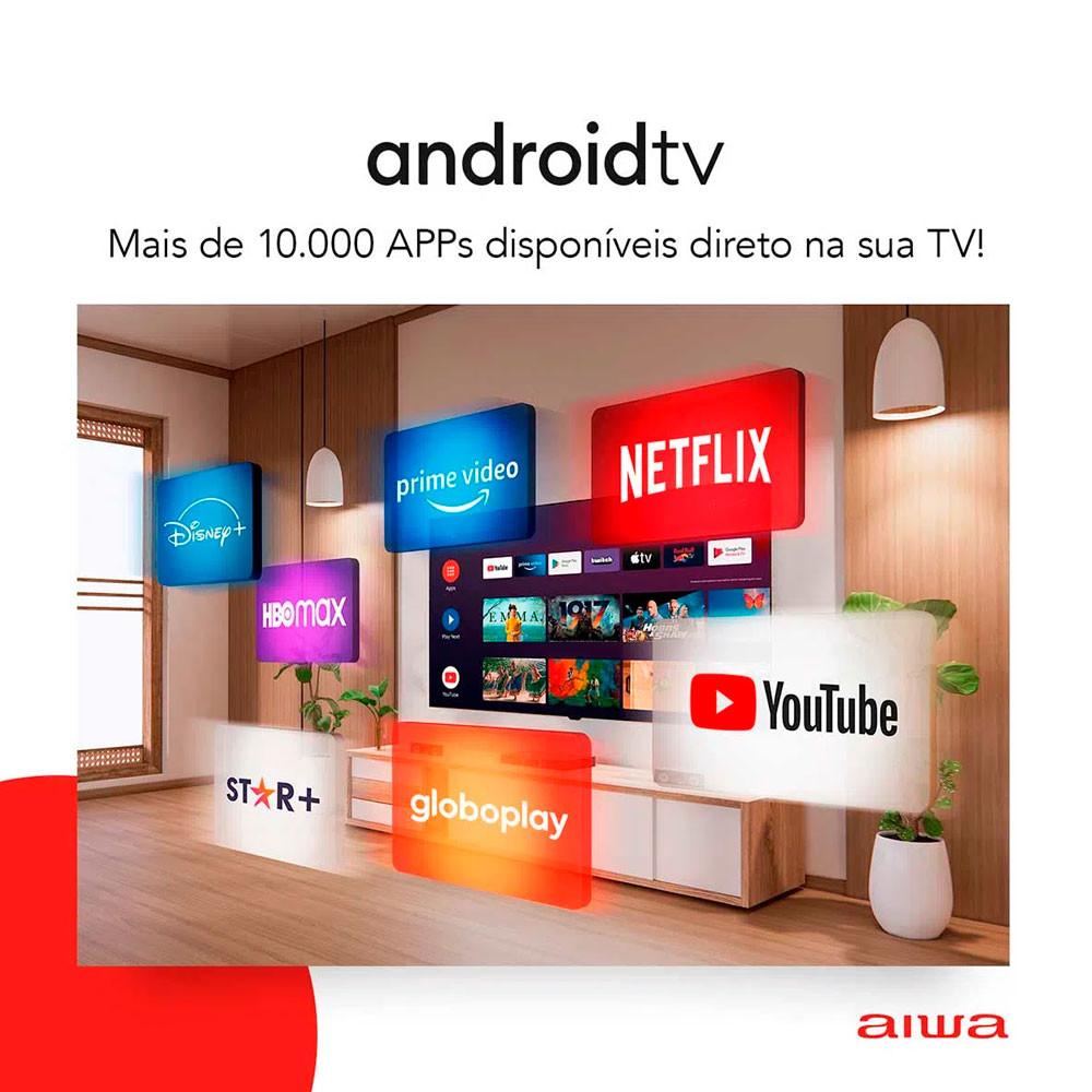 Smart TV D-LED 43 Pol AIWA Full HD Android Borda Ultrafina - 5
