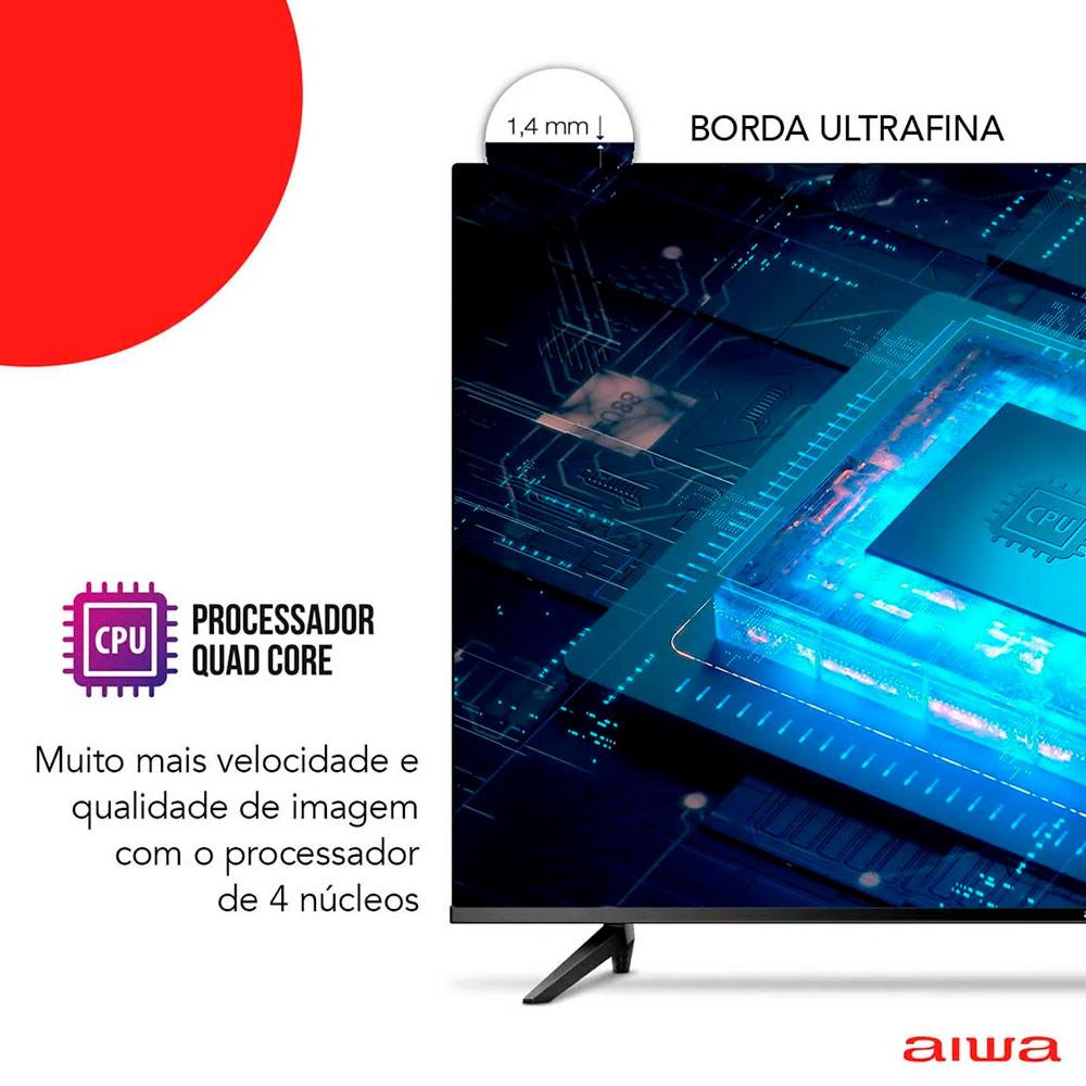 Smart TV D-LED 43 Pol AIWA Full HD Android Borda Ultrafina - 9