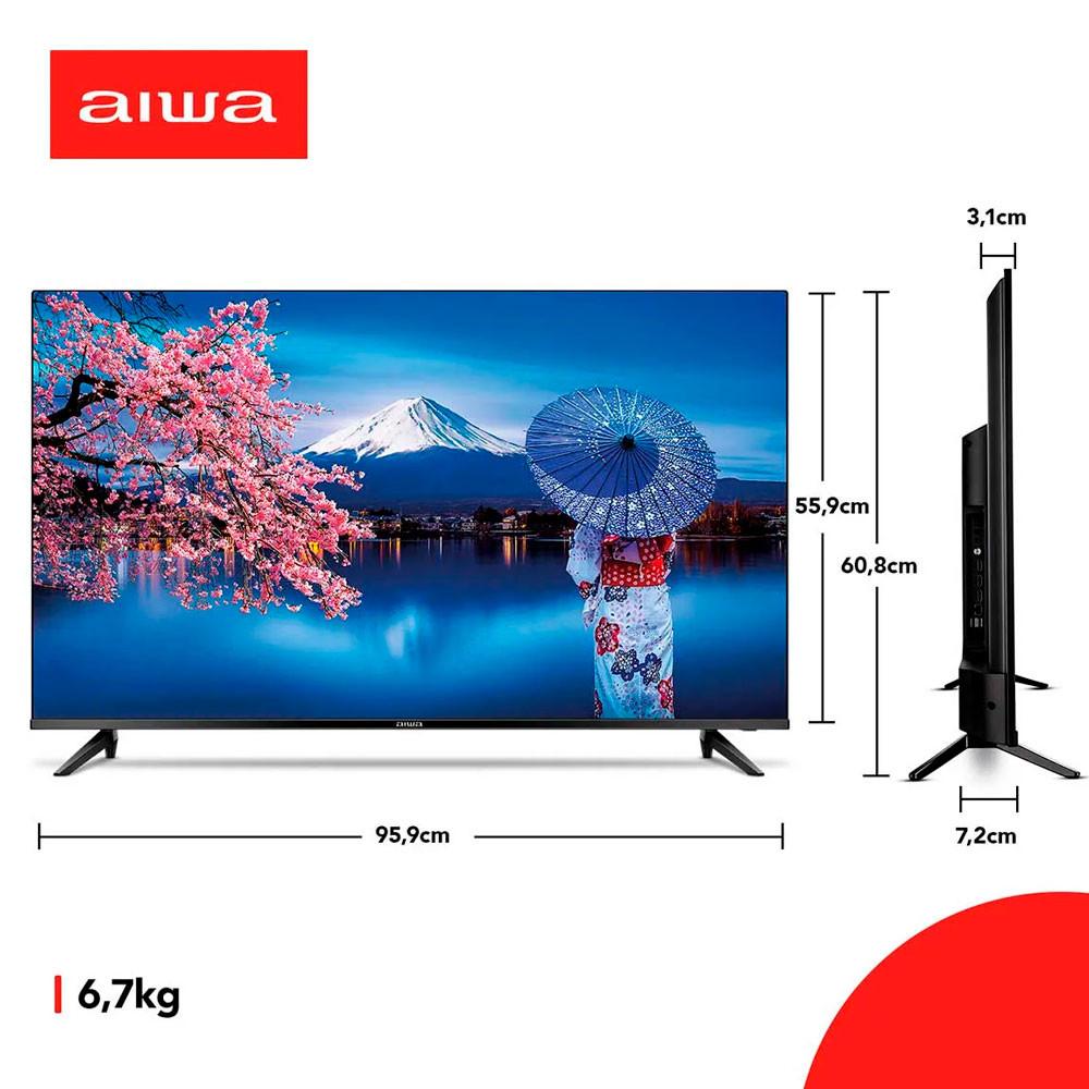 Smart TV D-LED 43 Pol AIWA Full HD Android Borda Ultrafina - 10