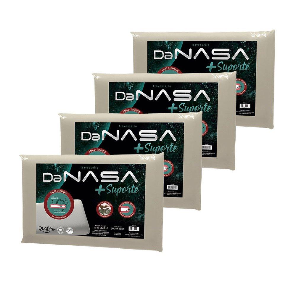 Kit 4 Travesseiros Nasa 3D Viscoelástico com mais Suporte Duoflex - 1