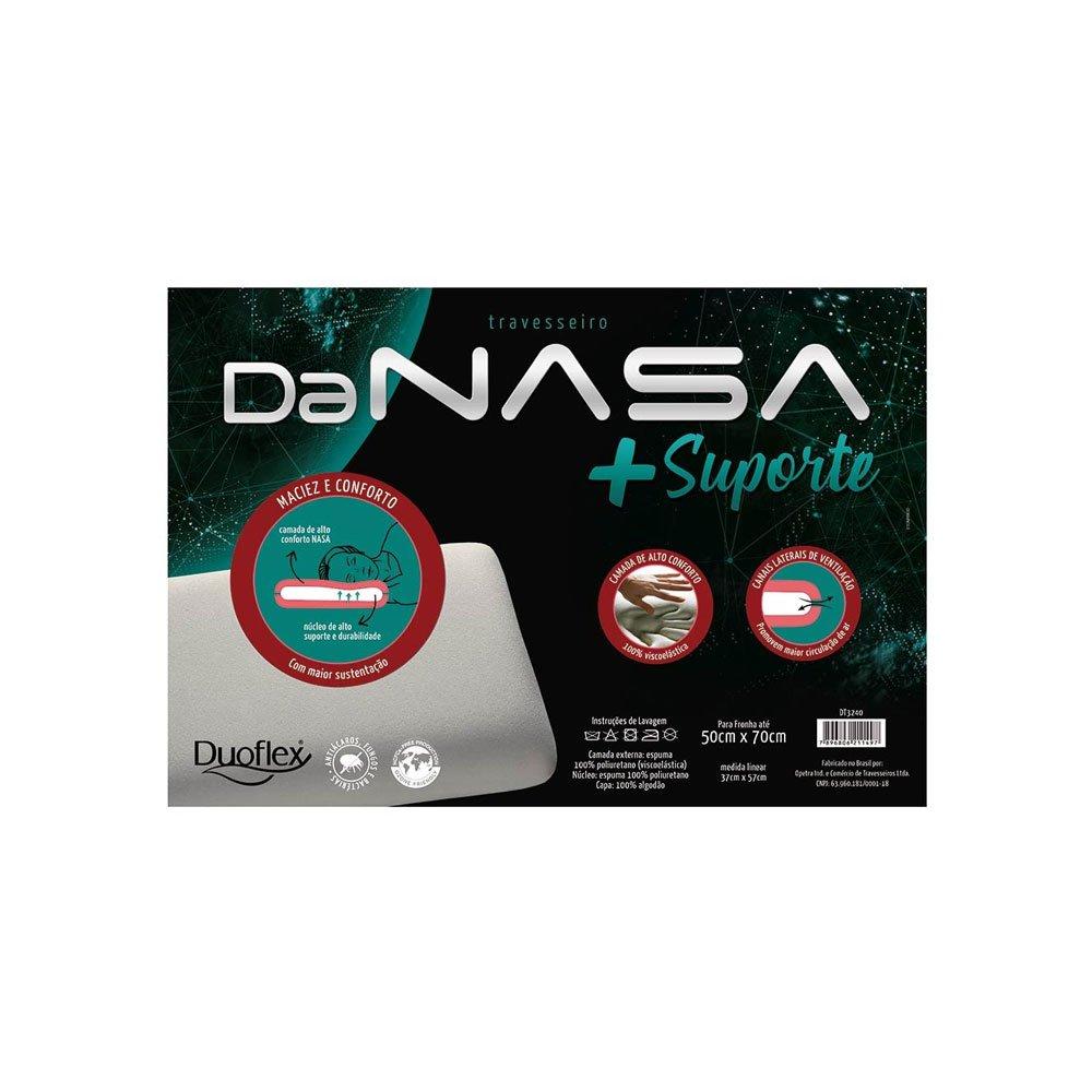 Travesseiro Nasa 3D em Poliuretano 37x57cm Duoflex 802DT3240 1 Peça - 2