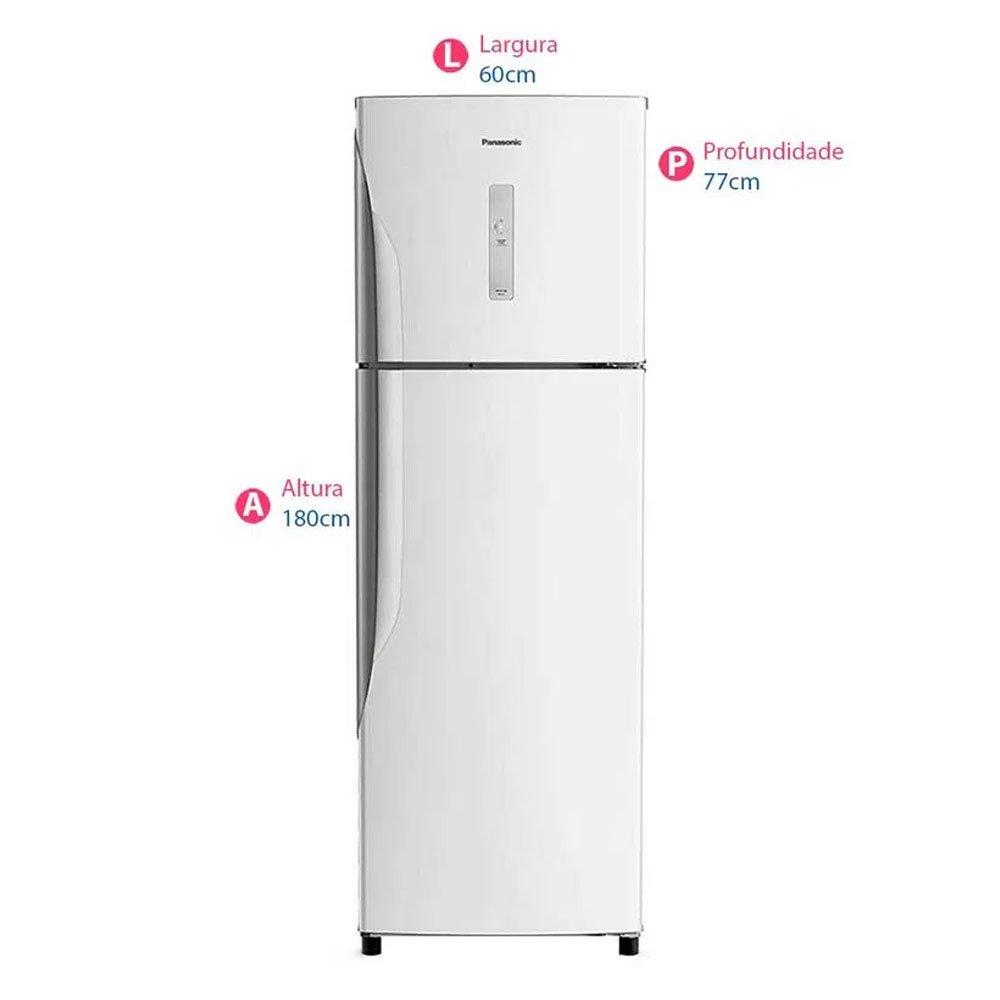 Geladeira Panasonic Frost Free Top Freezer 2 Portas NR-BT41PD1WB 387 Litros - 8