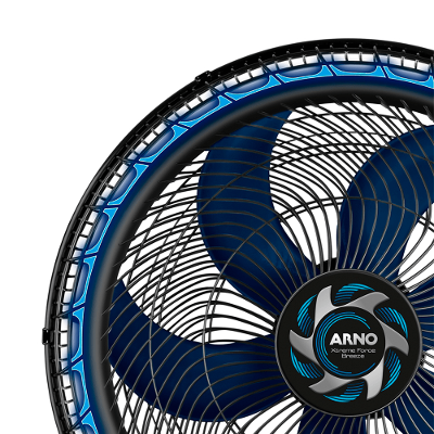 Ventilador Parede Arno 50cm VB51 Extreme Force Breezer Preto 127v