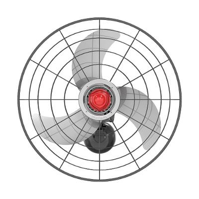 Ventilador de Parede Oscilante 70cm Power Ventisol Preto Bivolt