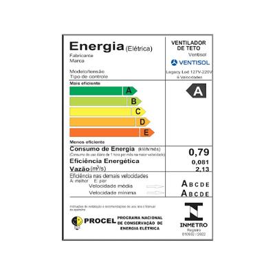 Ventilador de Teto Ventisol Legacy Branco Dupla Face com Controle Bivolt