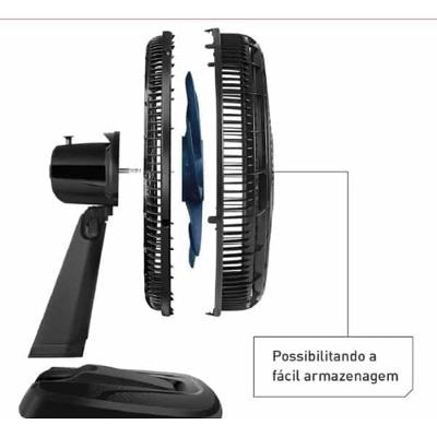 Ventilador de mesa Arno 50cm VB50 Xtreme Force Breezer Preto com Azul 127v