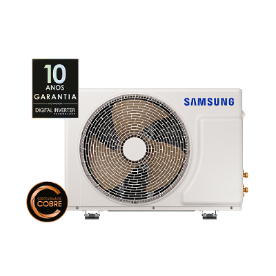 Ar Condicionado Split Inverter Samsung WindFree Black Edition 24.000 Btus Quente e Frio 220v