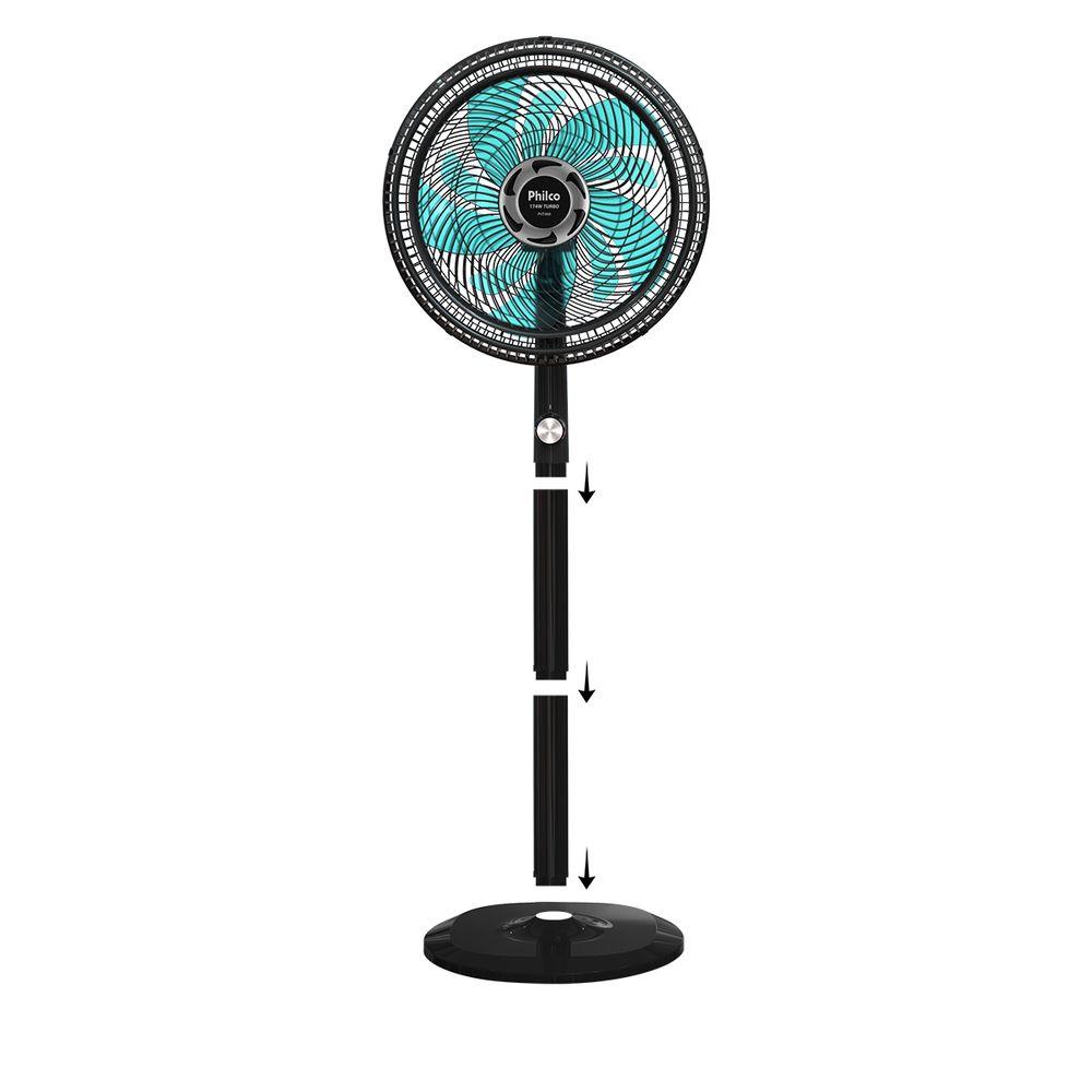 Ventilador de Mesa/Coluna Philco 40cm PVT466 Maxx Force Preto 220v - 3