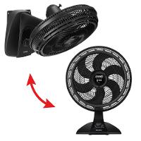 Ventilador de mesa 2 em 1 Arno 40cm VF42 Turbo Force Preto 220v - 2