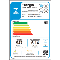Ar Condicionado Split Hi Wall Inverter Hitachi AirHome 24.000 Btus Frio 220V R-32 - 1