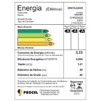 Ventilador de Coluna com Controle Mallory 40cm Chronos Preto e Dourado 220V - 1