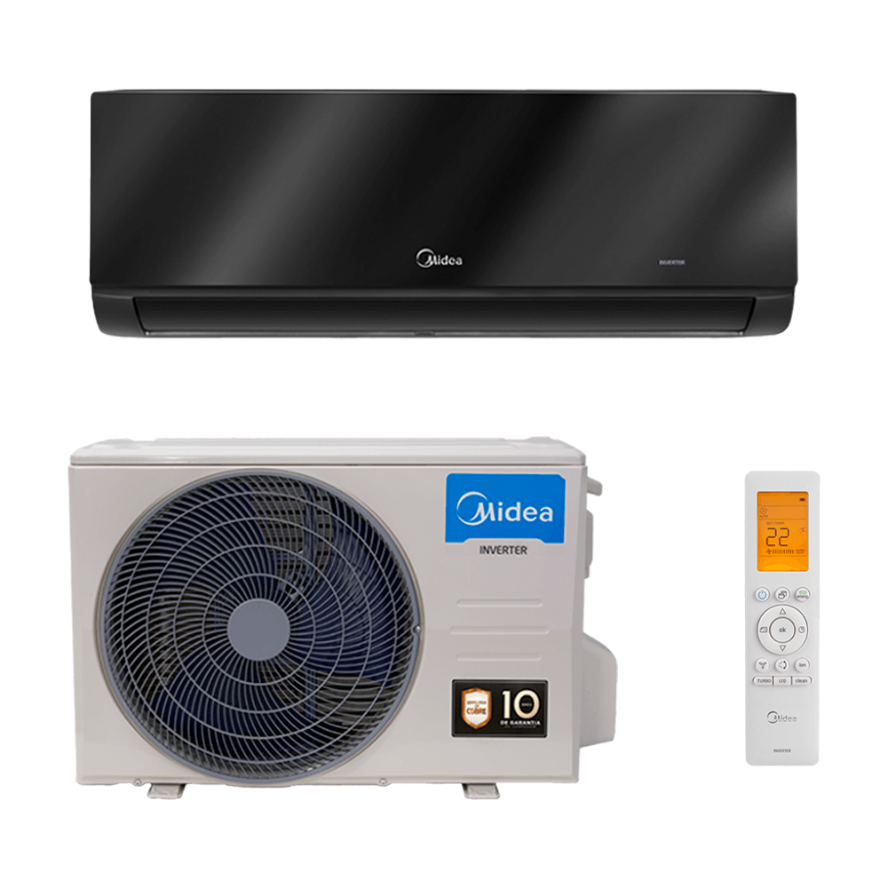 Ar Condicionado Split Hi Wall Midea Save Connect Black Inverter 18.000 Btus Quente e Frio 220v R-32 - 1