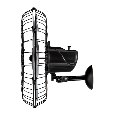 Ventilador Oscilante de Parede 50cm Goar Metal Preto 127V