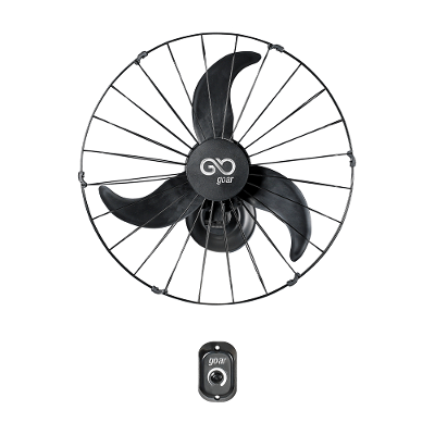 Ventilador Oscilante de Parede 60cm Goar Metal Preto 127V