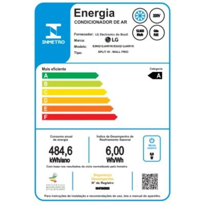 Ar Condicionado Split Hi Wall Inverter LG Dual Voice Artcool +AI 12.000 Btus Frio 220V R-32