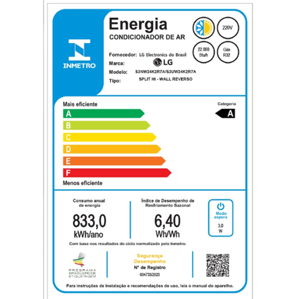 Ar Condicionado Split Hi Wall Inverter LG Dual Voice Artcool AI 22.000 Btus Quente e Frio 220V R-32 - 5