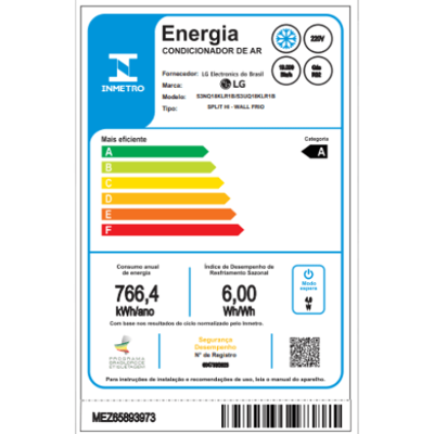 Ar Condicionado Split Hi Wall Inverter LG Dual Voice Artcool 18.000 Btus Frio 220V R-32