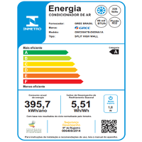 Ar Condicionado Split Hi Wall Gree G-Top Auto Inverter 9.000 Btus Frio 220v R-32 - 5