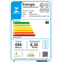 Ar Condicionado Split Hi Wall TCL T-Pro 2.0 Inverter 24.000 Btus Quente e Frio 220v R-32 - 5