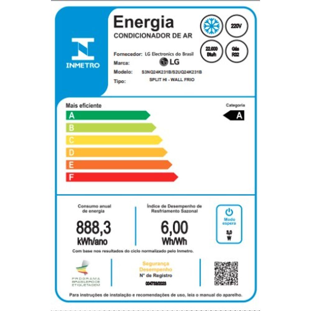 Ar Condicionado Hi Wall LG Dual Inverter Voice AI 24.000 Btus Frio 220v R-32 - 4