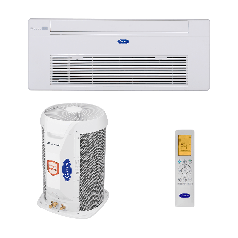 Ar Condicionado Split Cassete 1 Via Carrier Inverter Connect 24.000 Btus Quente e Frio 220v R-32 - 1