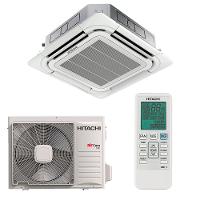 Ar Condicionado Split Cassete 4 Vias Hitachi AirCore 600 Inverter 24.000 Btus Quente e Frio 220v R-32 - 1