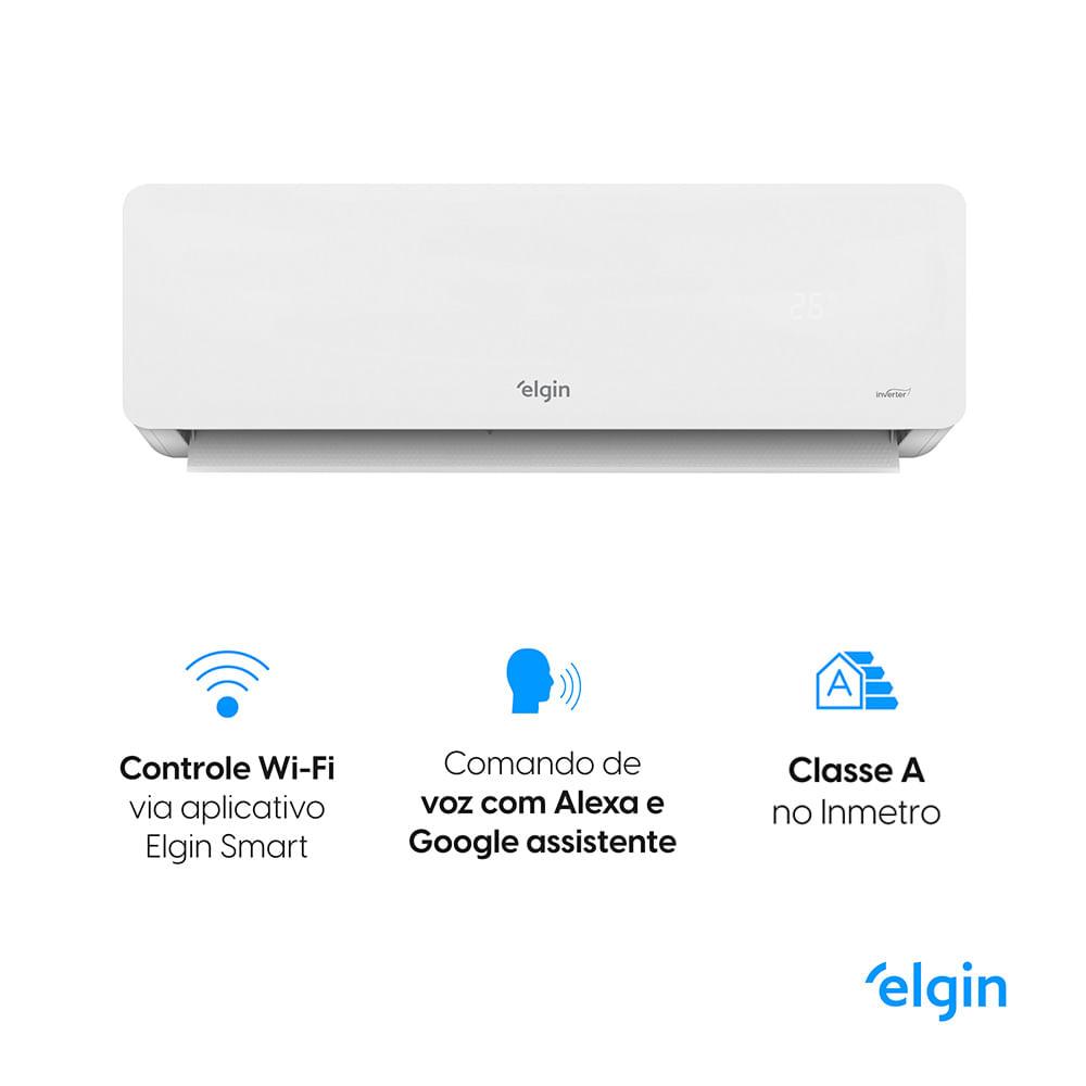 Ar Condicionado Split Hi Wall Eco Dream Inverter Connect Elgin 12.000 Btus Frio 220v R-32 - 2