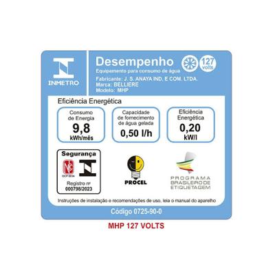 Bebedouro Mesa Belliere MHP Branco 127v