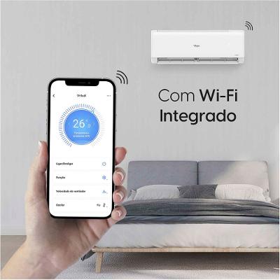 Ar Condicionado Split Hi Wall Eco II Inverter Connect Elgin 9.000 Btus Quente e Frio 220v R-32