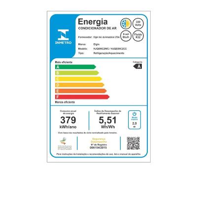 Ar Condicionado Split Hi Wall Eco II Inverter Connect Elgin 9.000 Btus Quente e Frio 220v R-32