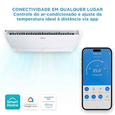 Ar Condicionado Split Teto Inverter Midea Connect 60.000 Btus Frio 220v R-32