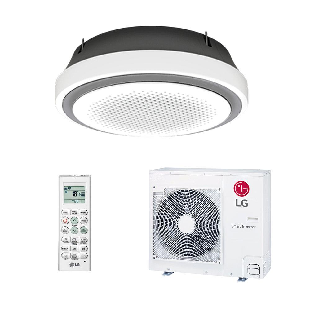 Ar Condicionado Split Cassete LG 360° Inverter 34.000 Btus Quente e Frio 220V R-410 - 1