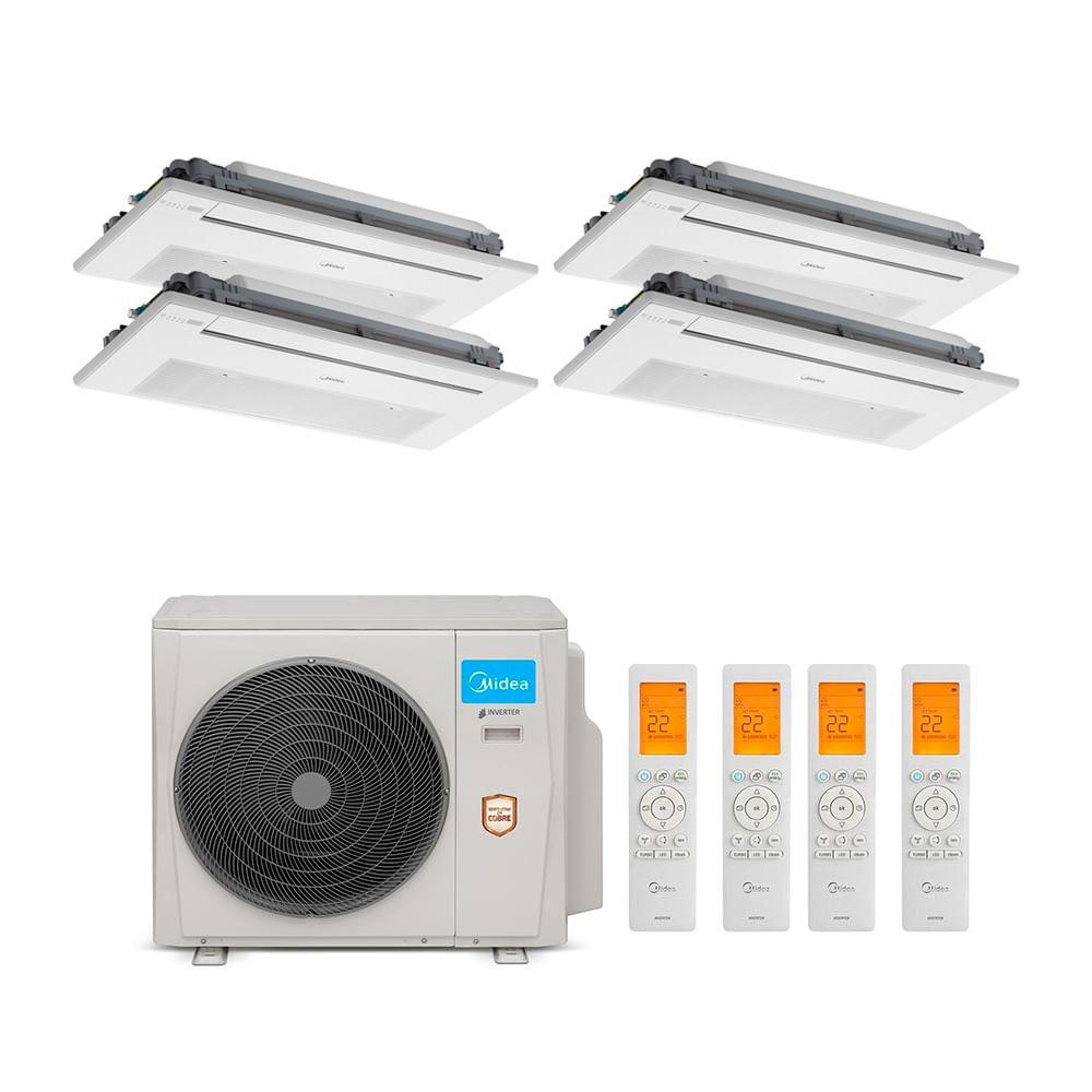 Ar Condicionado Multi Split Inverter Midea 36.000 Btus (4x Evap Cassete 1 Via 12.000) Quente e Frio 220v - 1
