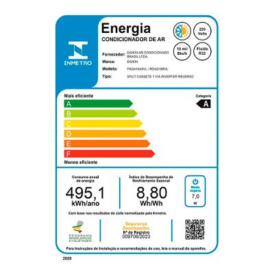 Ar Condicionado Split Duto SkyAir Inverter Daikin 18.000 Btus Quente e Frio 220V R-32