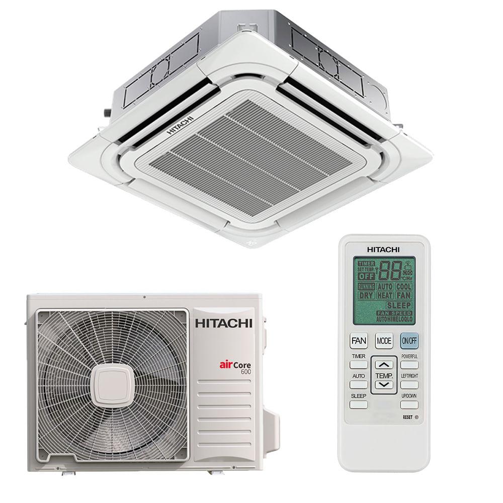 Ar Condicionado Split Cassete Hitachi AirCore 600 Inverter 4 Vias 24.000 Btus Quente e Frio 220v - 1