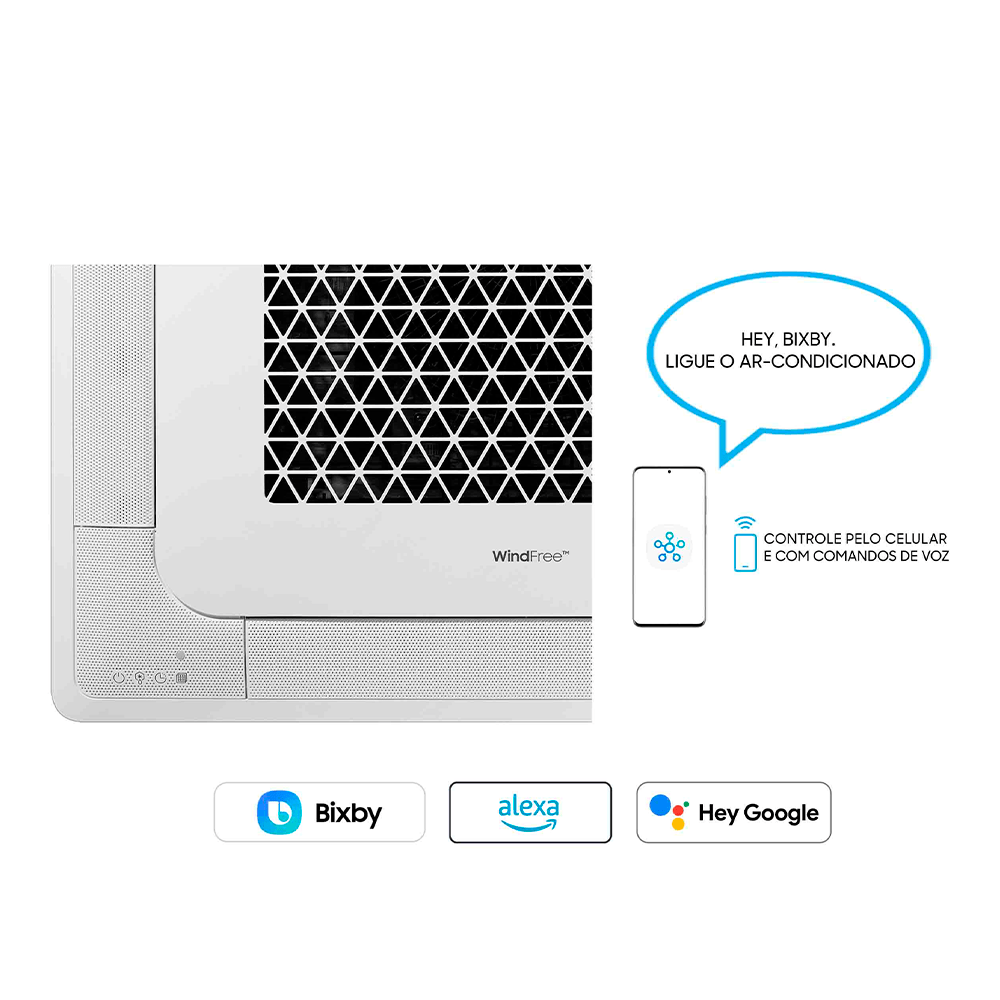 Ar Condicionado Inverter Samsung WindFree Cassete 4 Vias 18.000 Btus Quente E Frio 220V R-32 - 4